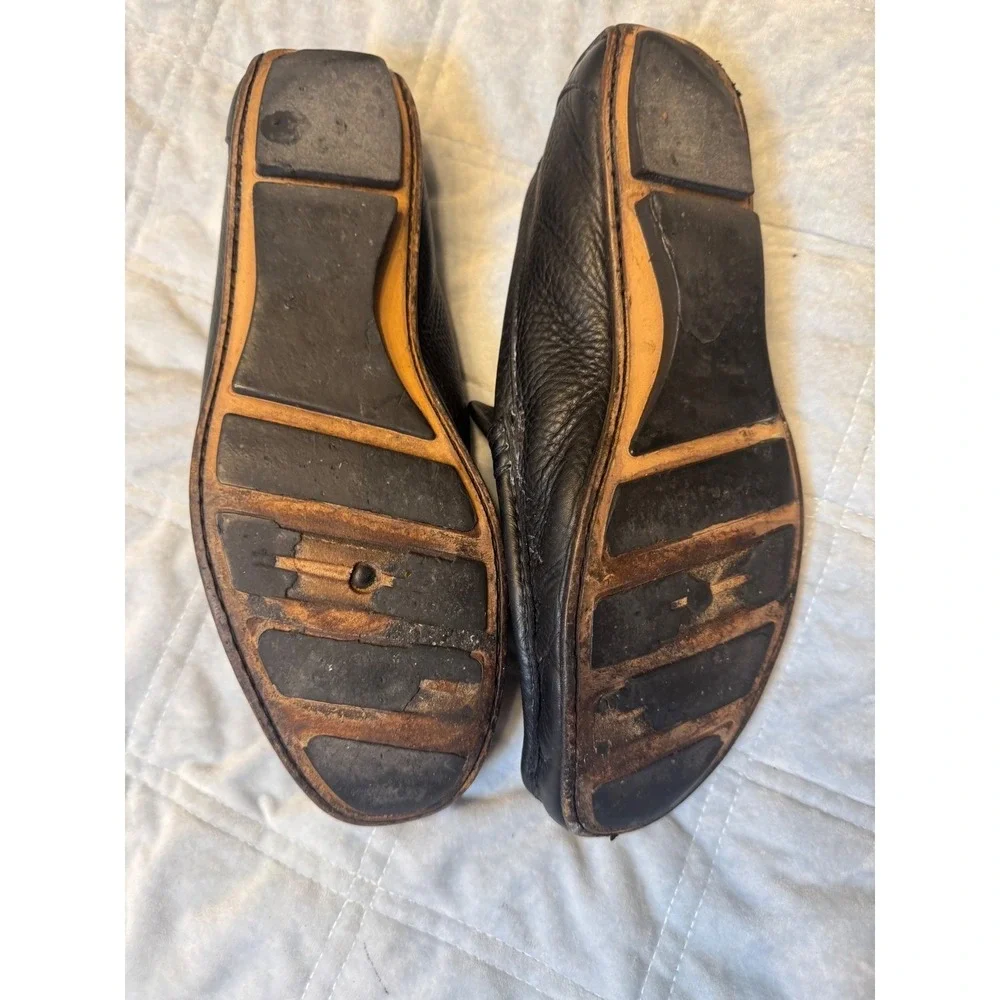 Gucci Black‎ Leather Slip On Loafer Driving Shoes Men